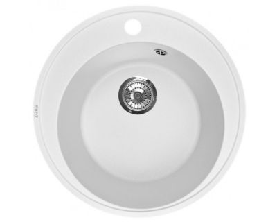 Мойка кухонная ZorG Fresco 45 белый камень