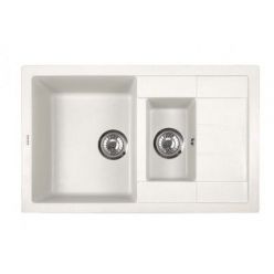 Мойка кухонная ZorG Luka 78-2 белый камень