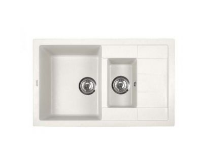 Мойка кухонная ZorG Luka 78-2 белый камень