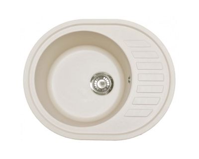 Мойка кухонная ZorG Roso 62 белый камень