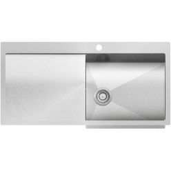 Мойка кухонная AquaSanita Steel LUNA 101 M-R 100х51