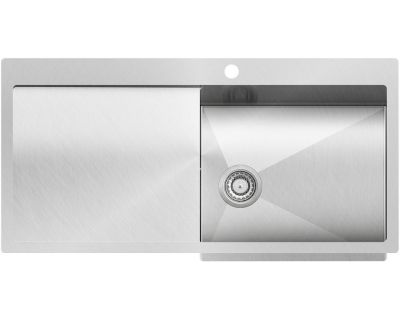 Мойка кухонная AquaSanita Steel LUNA 101 M-R 100х51