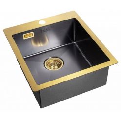 Мойка кухонная Zorg INOX PVD 4551 45x51 GRAFIT/ BRONZE