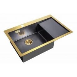 Мойка кухонная Zorg INOX PVD 7851 L 78x51 GRAFIT/ BRONZE