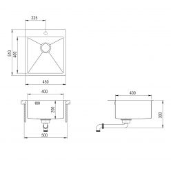 Мойка AquaSanita Steel AIR 100 X-C copper