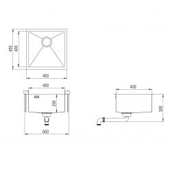 Мойка AquaSanita Steel DER 100 X-C copper