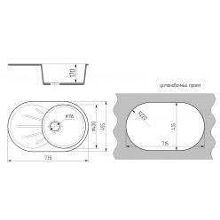 Мойка кухонная GS 18 L 310 серая