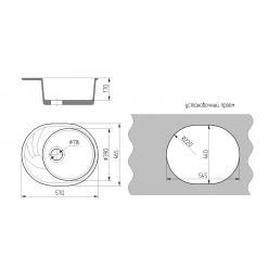Мойка кухонная GS 18 K 309 темно-серый