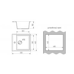 Мойка кухонная GS 17 308 черная