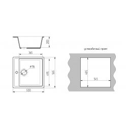 Мойка кухонная GS 06 302 песочная