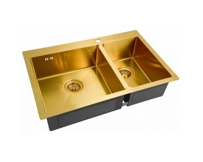 Мойка ZorG INOX -PVD SZR 78-2-51 L BRONZE