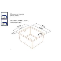Мойка AquaSanita V0 34402 G