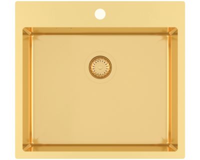 Мойка AquaSanita Steel AIR 100 N-G gold