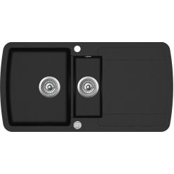 Мойка AquaSanita Lira SQL 151 601 AW black metallic