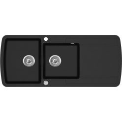 Мойка AquaSanita Lira SQL 201 601 AW black metallic