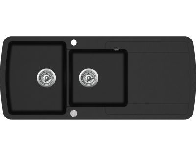 Мойка AquaSanita Lira SQL 201 601 AW black metallic