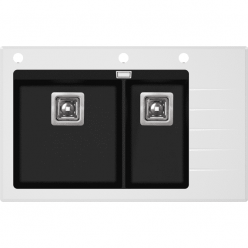 Мойка кухонная AquaSanita Delicia Plus GQD 150 W 601 AW black metallic