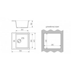 Мойка кухонная GS 17 307 терракот