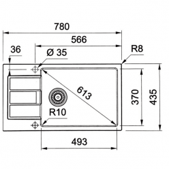 Мойка кухонная FRANKE S2D 611-78 XL/435 серый