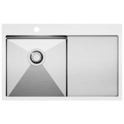 Мойка кухонная Aquasanita Steel LUNA 101N-L 78x50