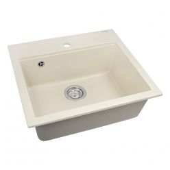 Мойка кухонная AquaSanita Quadro SQQ 100 113 W blanched almond