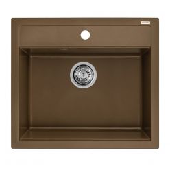 Мойка кухонная AquaSanita Quadro SQQ 100 114 W mocha warm