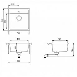 Мойка кухонная AquaSanita Tesa SQT 100 114 W mocha warm