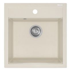 Мойка кухонная AquaSanita Tesa SQT 100 113 W blanched almond