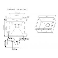 Мойка кухонная ZORG ZRN 5045 Nano