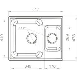 Мойка кухонная GranFest QUARZ Z-09 песочный