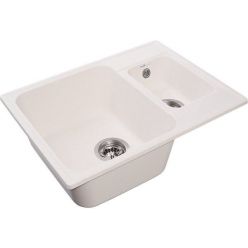 Мойка кухонная GranFest QUARZ Z-09 белая