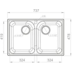 Мойка кухонная GranFest QUARZ Z-15 бежевый