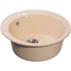 Мойка кухонная GranFest QUARZ Z-08 бежевая