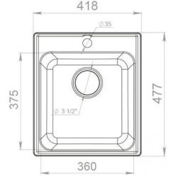 Мойка кухонная GranFest QUARZ Z-17 бежевый