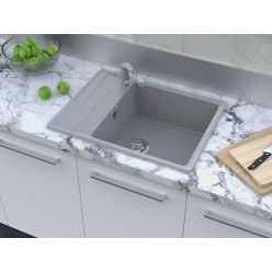 Мойка кухонная GranFest GF-LV-660L иней