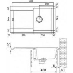 Мойка кухонная Franke Maris MRG 611 3,5" 78x42,5 белый