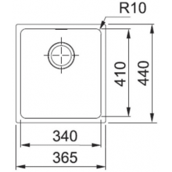 Мойка кухонная Franke Sirius SID 110-34 36,5x44 оникс