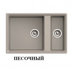 Мойка кухонная GRANFEST GF-LV-760K (песочный)