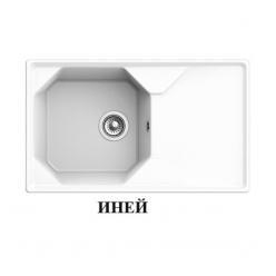 Мойка кухонная GRANFEST GF-U-840L (иней)