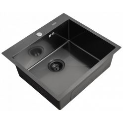 Мойка кухонная из нержавеющей стали ARFEKA AF 550x505 BLACK PVD NANO
