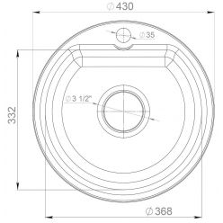Мойка кухонная GranFest Smart 435 песочный