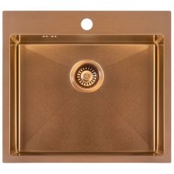 Мойка кухонная ZORG ZRN 5055 Nano PVD Gold Rosy