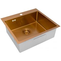 Мойка кухонная ZORG ZRN 5055 Nano PVD Gold Rosy