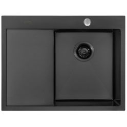 Мойка кухонная из нержавеющей стали ARFEKA AF 650*505 R BLACK PVD NANO