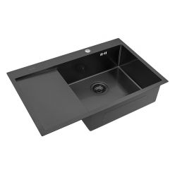 Мойка кухонная из нержавеющей стали ARFEKA AF 780*505 R BLACK PVD NANO