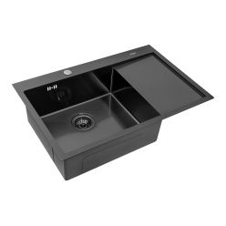 Мойка кухонная из нержавеющей стали ARFEKA AF 780*505 L BLACK PVD NANO