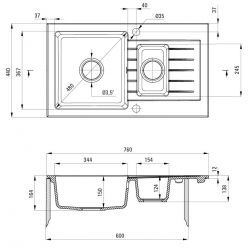 Мойка кухонная Deante Zorba ZQZ-7513