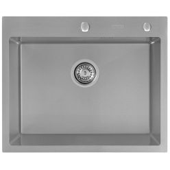 Мойка кухонная из нержавеющей стали ARFEKA ECO AR 600*500 SATIN NANO