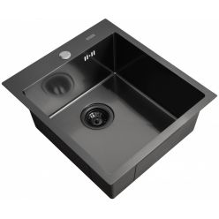 Мойка кухонная из нержавеющей стали ARFEKA AF 450*505 BLACK PVD NANO