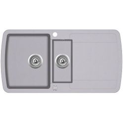 Мойка кухонная AquaSanita Lira SQL 151 202 AW Alumetallic